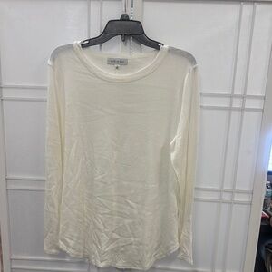 Kobi Halperin Cream Fitted Long Sleeve Tee